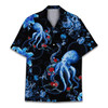Funny Octopus Tropical Summer Casual Button Down Hawaiian Shirt S-5XL