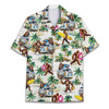 Funny Surfing Bigfoot Sasquatch Summer Beach Hawaiian Shirt S-5XL