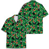Funny Black Cat Christmas Holiday Button Down Hawaiian Shirt S-5XL