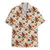 Bigfoot Pumpkin Witch Skull Halloween Sasquatch Hawaiian Shirt S-5XL
