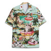 Funny Cat Beach Vacation Tropical Aloha Hawaiian Shirt S-5XL