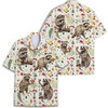 Raccoon Mushroom Funny Woodland Button Down Hawaiian Shirt S-5XL