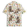 Raccoon Mushroom Funny Woodland Button Down Hawaiian Shirt S-5XL