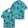 Funny Crocodile Tropical Party Vibes Button Down Hawaiian Shirt S-5XL