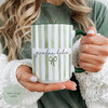 Custom Name Grandma Striped Accent Mug Mother's Day Gift