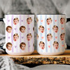Custom Baby Face Accent Mug Personalized Fathers Day Kids Keepsake Cup