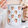 Custom Baby Face Accent Mug Personalized Fathers Day Kids Keepsake Cup