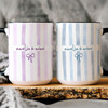 Custom Mimi Striped Accent Mug New Grandma Coffee Cup Gift