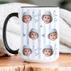 Custom Photo Baby Face Accent Mug Dad Fathers Day Gift Cup