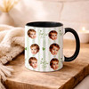Custom Photo Baby Face Accent Mug Dad Fathers Day Gift Cup