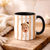 Custom Baby Face Good Morning Accent Mug Personalized Grandpa Fathers Day Gift Cup
