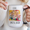 Custom Photo Accent Mug Personalized Best Dad Ever Kids Gift Cup