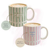 Custom Mom Est Striped Accent Mug Personalized Mothers Day Keepsake