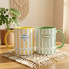 Custom Mom Est Striped Accent Mug Personalized Mothers Day Keepsake