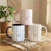 Custom New Auntie Striped Accent Mug Mothers Day Reveal Gift