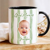 Custom Baby Face Photo Accent Mug Morning Parents Present Gift