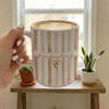 Custom Name Grandma Striped White Mug Mother's Day Gift