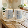 Custom Name Grandma Striped White Mug Mother's Day Gift