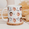 Custom Baby Face White Mug Personalized Text New Parents Gift