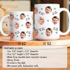 Custom Baby Face White Mug Personalized Text New Parents Gift