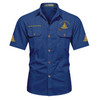 Customized Name, Lodge and Number Past Master Mason Freemason Workwear Short Sleeve Shirt M-5XL