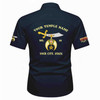 Customized Name, Temple and Number Noble Shriners Temple Workwear Short Sleeve Shirt M-5XL