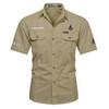 Personalized Name, Lodge and Number Master Mason Freemasonic Workwear Short Sleeve Shirt M-5XL