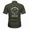 Personalized Name, Lodge and Number Master Mason Freemasonic Workwear Short Sleeve Shirt M-5XL