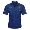 Customized Name, Lodge and Number Rite of Scottish 33 Wings Up Workwear Short Sleeve M-5XL