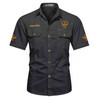 Customized Name, Lodge and Number Rite of Scottish 33 Wings Up Workwear Short Sleeve M-5XL