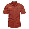 Customized Name, Lodge and Number Rite of Scottish 33 Wings Up Workwear Short Sleeve M-5XL