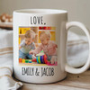 Custom Photo White Mug Personalized Best Dad Ever Kids Gift Cup