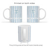 Custom Mom Est Striped White Mug Personalized Mothers Day Keepsake
