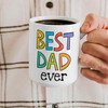 Custom Baby Face White Mug First Fathers Day Dad Coffee Cup