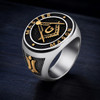 Master Mason Freemason Signet Stainless Steel Masonic Ring