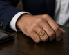 Freemason Square and Compass Master Mason Stainless Steel Ring