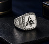Masonic Master Mason Stainless Signet Ring Freemason