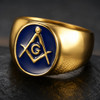 Master Mason Brotherhood Masonic Stainless Signet Ring