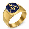 Master Mason Brotherhood Masonic Stainless Signet Ring