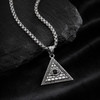 Masonic Eye of Providence Pyramid Pendant Necklace