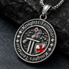 Knights Templar Cross Shield Medallion Pendant Necklace
