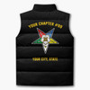 Customized Pentagon Down Order of the Eastern Star OES Chapter Puffer Vest Jacket M-8XL