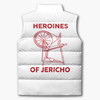 Customized Name, Court and Number Heroines of Jericho HOJ Puffer Vest Jacket M-8XL