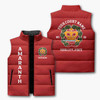 Customized Name, Court and Number Order of Amaranth Puffer Vest Jacket M-8XL