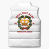 Customized Name, Court and Number Order of Amaranth Puffer Vest Jacket M-8XL