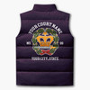 Customized Name, Court and Number Order of Amaranth Puffer Vest Jacket M-8XL