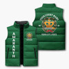 Customized Name, Court and Number Order of Amaranth Puffer Vest Jacket M-8XL