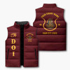 Personalized Daughters of Isis Puffer Vest, Custom DOI Court Name Jacket, DOI Sister Gift, Masonic Women Vest, Plus Size M-8XL