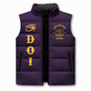 Personalized Daughters of Isis Puffer Vest, Custom DOI Court Name Jacket, DOI Sister Gift, Masonic Women Vest, Plus Size M-8XL