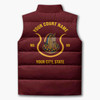 Personalized Daughters of Isis Puffer Vest, Custom DOI Court Name Jacket, DOI Sister Gift, Masonic Women Vest, Plus Size M-8XL